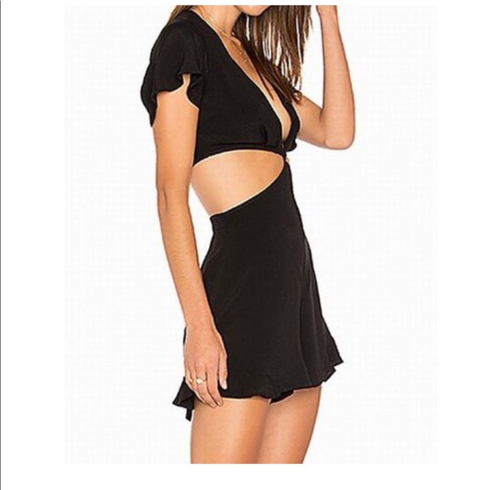 V-Neck Surplice Cutout Romper